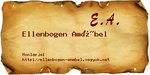 Ellenbogen Amábel névjegykártya